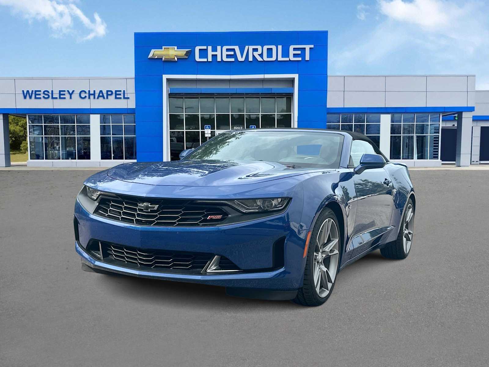Riverside Blue Metallic 2024 Chevrolet Camaro Convertible Rear-Wheel Drive Automatic