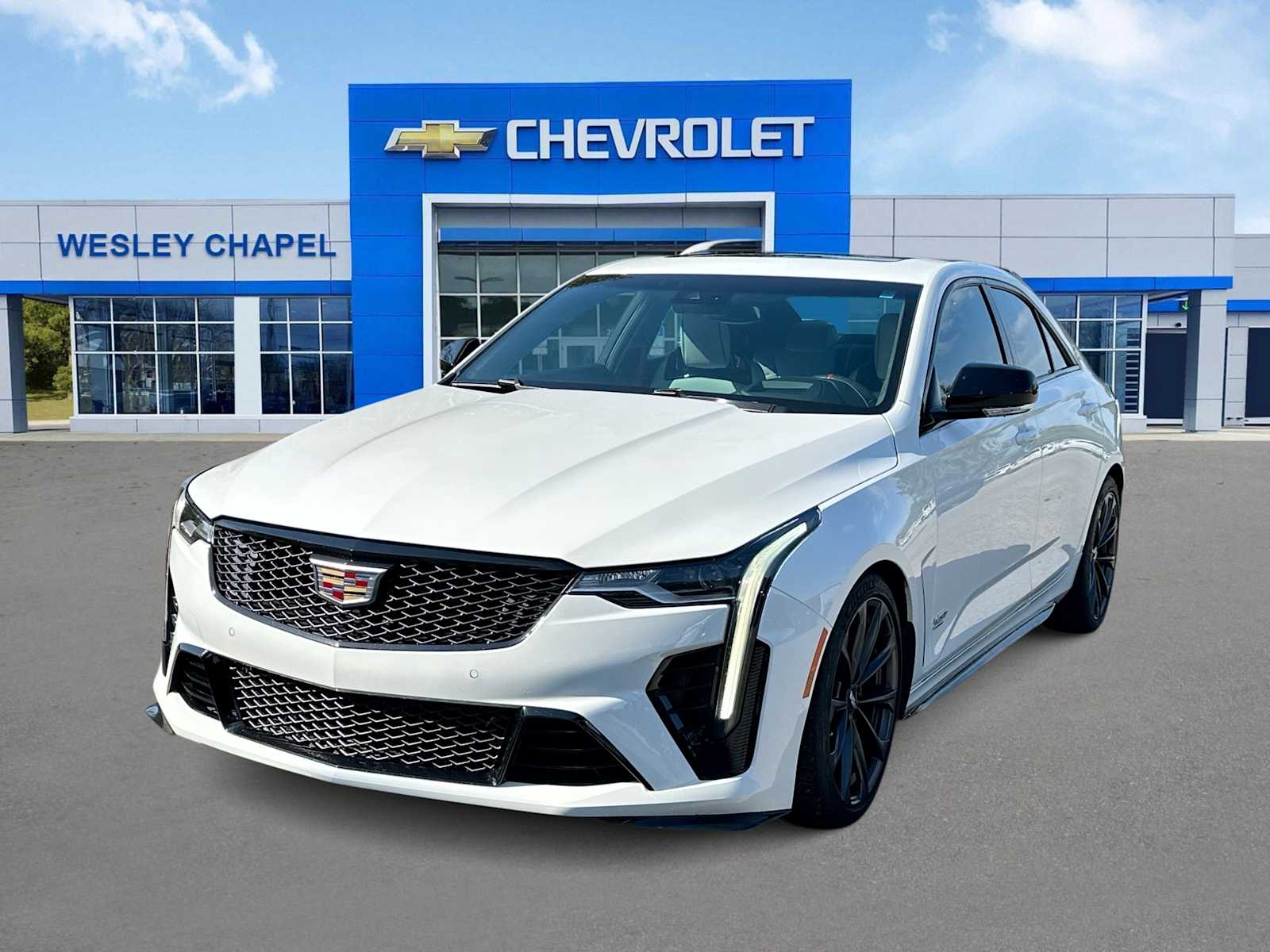 Summit White 2022 Cadillac CT4-V Blackwing RWD Sedan Rear-Wheel Drive Automatic