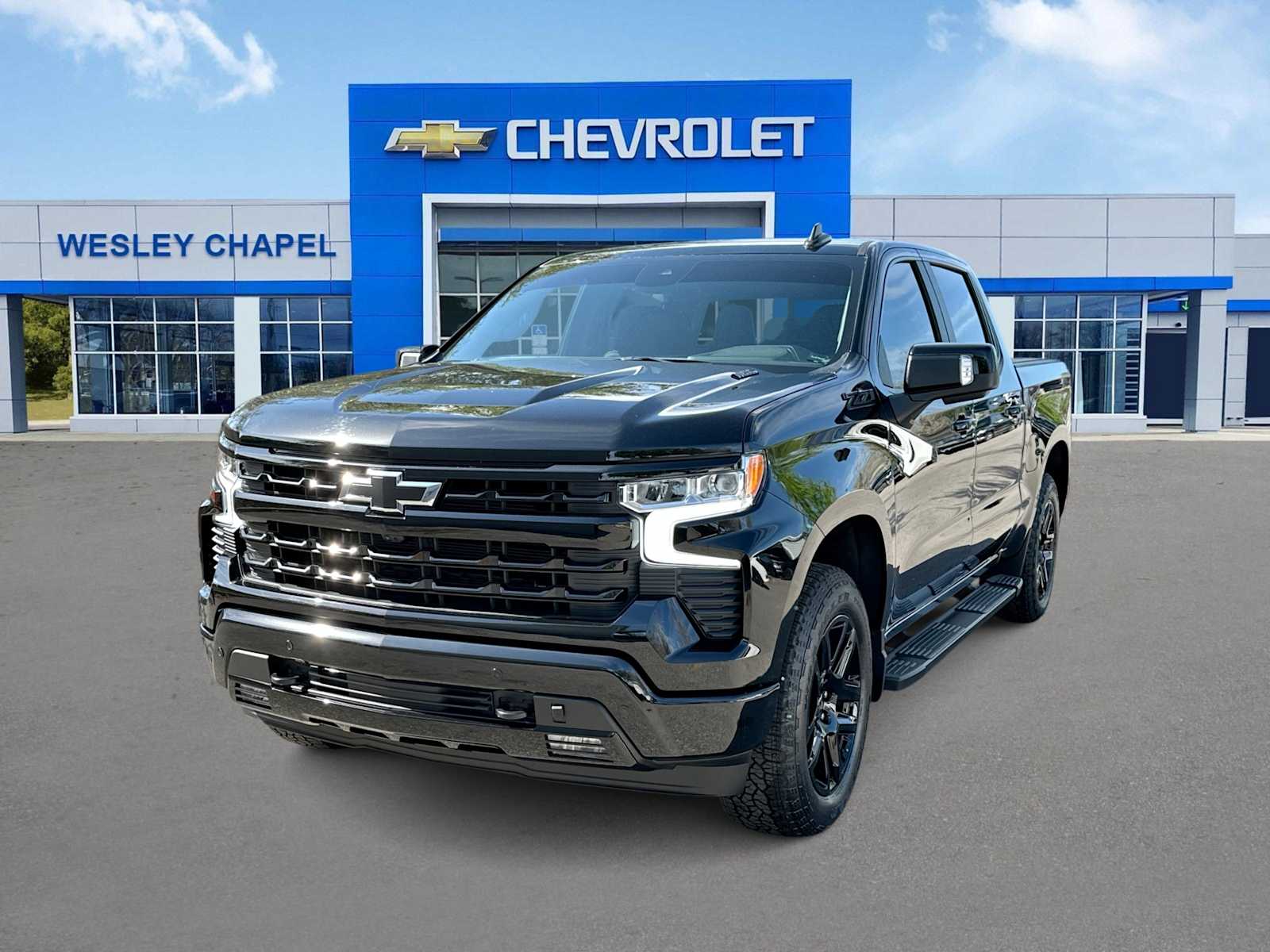 Black 2026 Chevrolet Silverado 1500 RST Crew Cab 4WD Pickup Truck Four-Wheel Drive Automatic