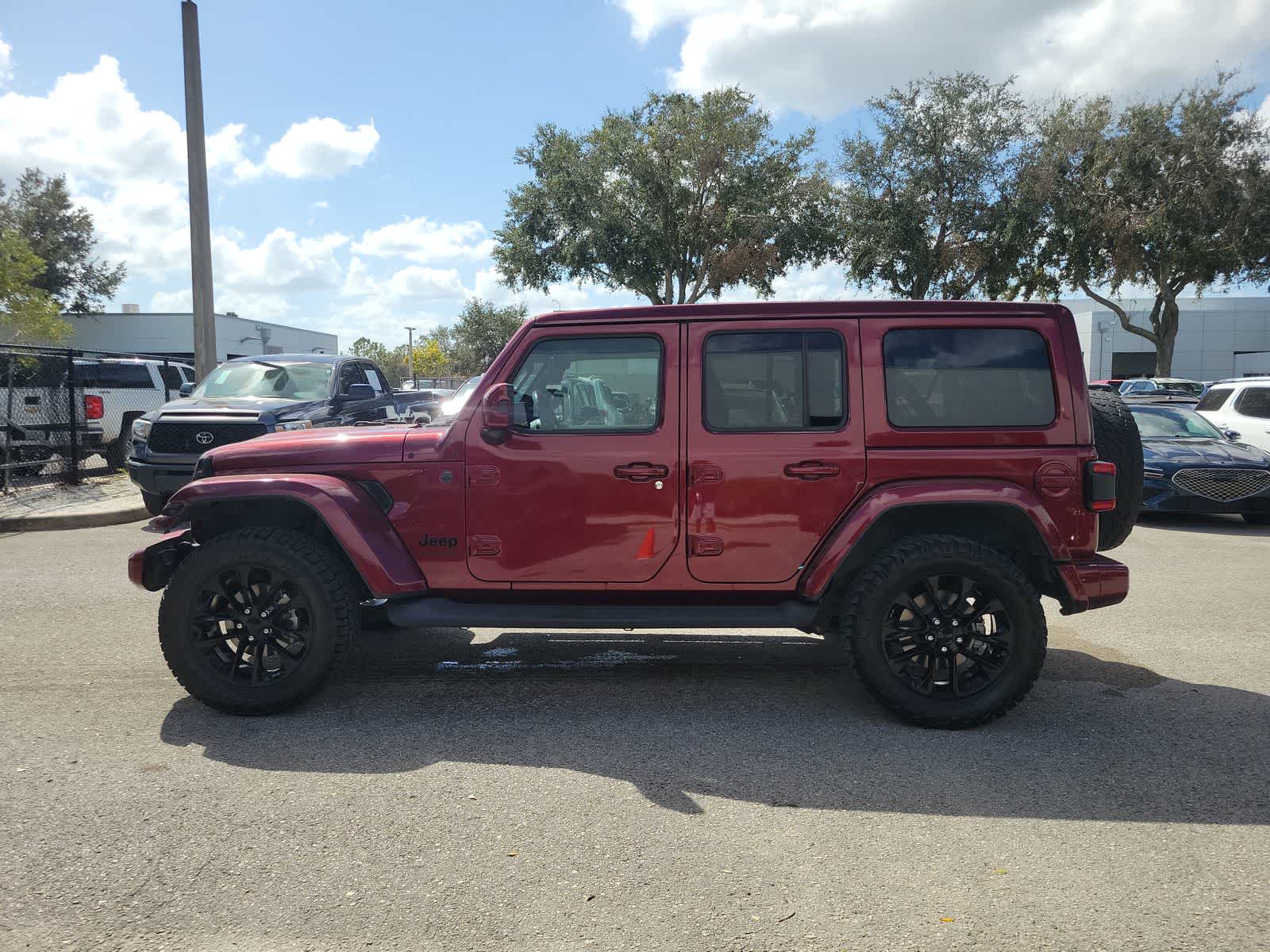 Used 2021 Jeep Wrangler Unlimited High Altitude with VIN 1C4HJXEG2MW587240 for sale in Wesley Chapel, FL