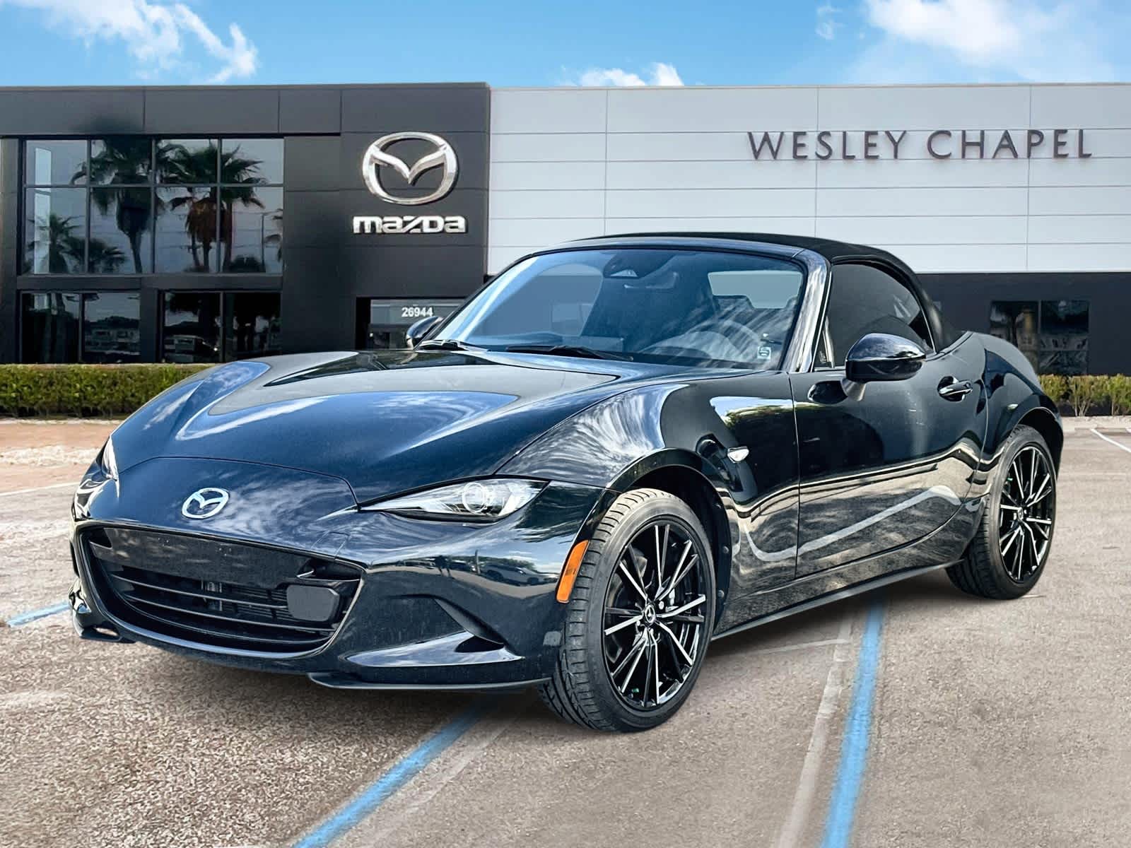 Jet Black Mica 2025 Mazda MX-5 Miata Grand Touring RWD Convertible Rear-Wheel Drive Automatic
