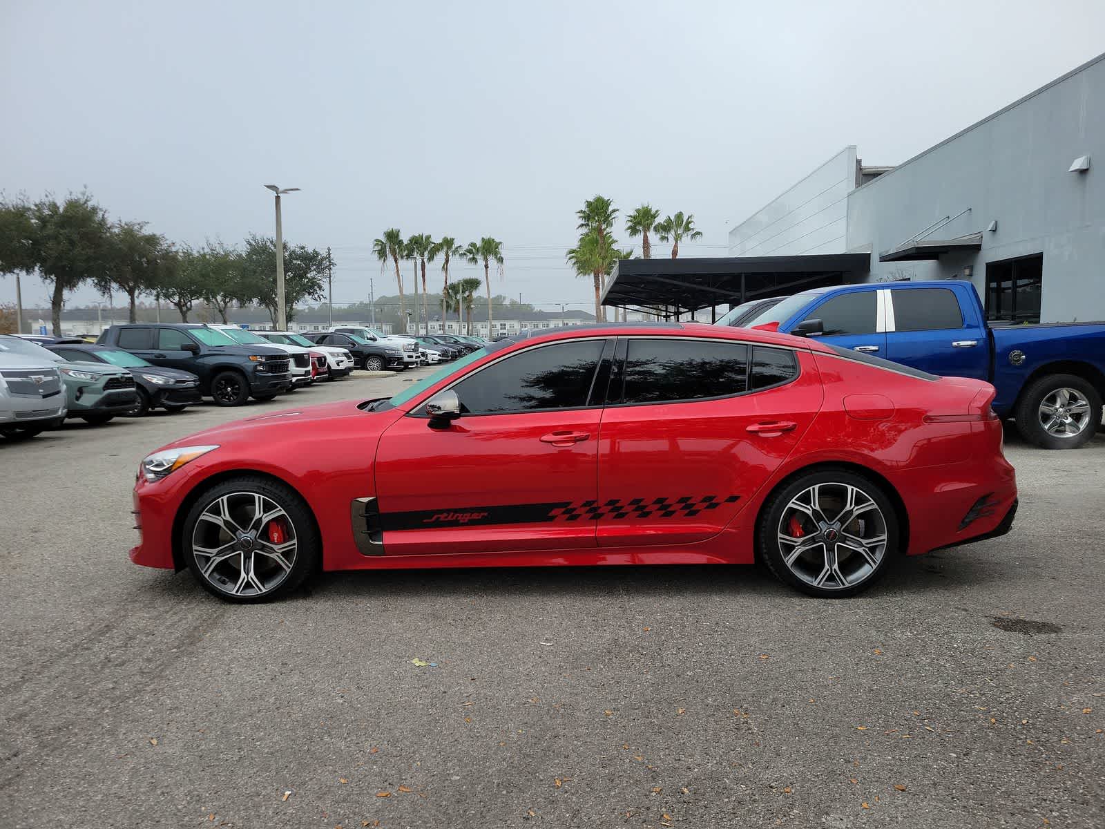 Used 2021 Kia Stinger GT2 with VIN KNAE55LC9M6089349 for sale in Wesley Chapel, FL