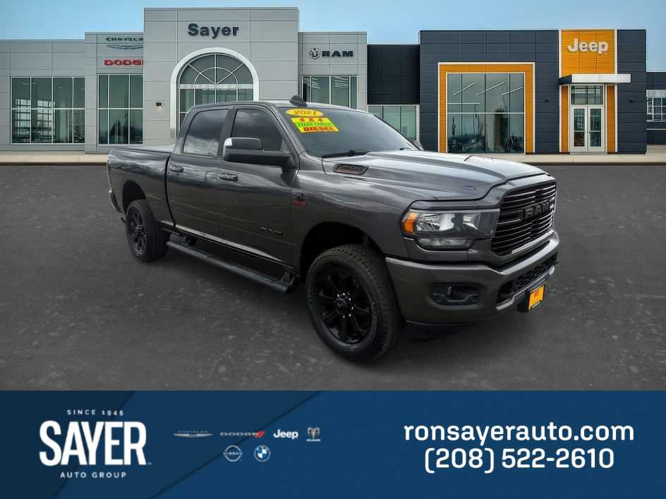 Gray (Granite Crystal Metallic Clearcoat) 2021 RAM 2500 Big Horn Crew Cab 4WD Pickup Truck Four-Wheel Drive 6-Speed Automatic