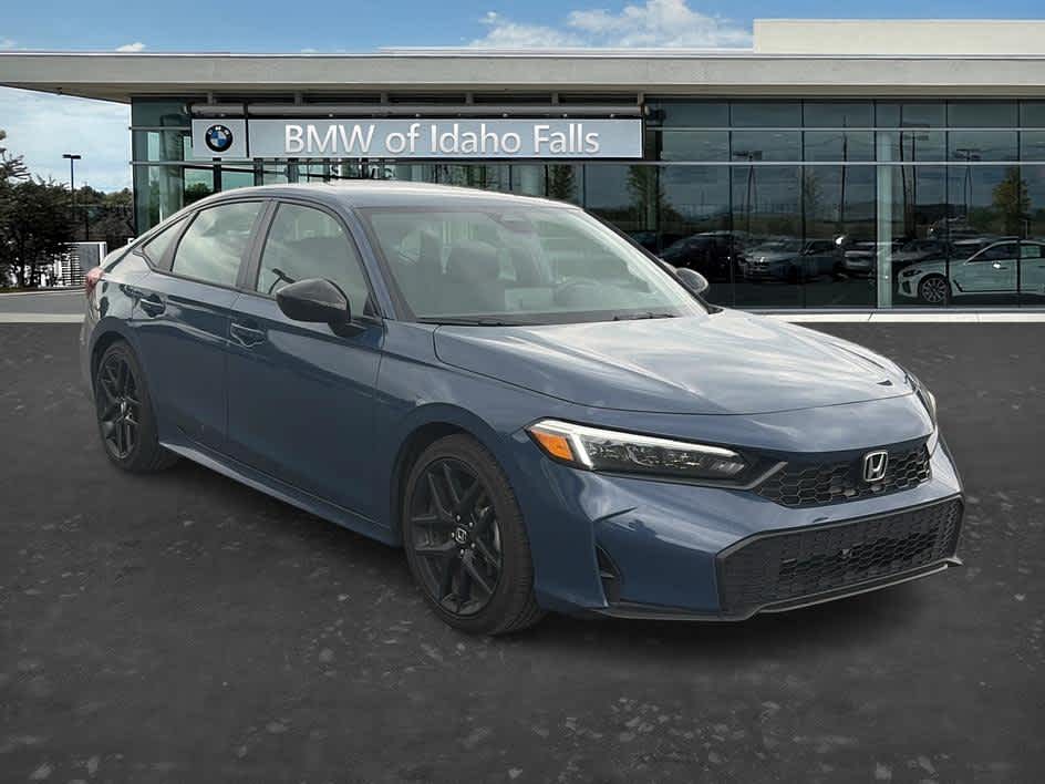 Blue Lagoon Pearl 2026 Honda Civic Sedan Front-Wheel Drive Continuously Variable Transmission