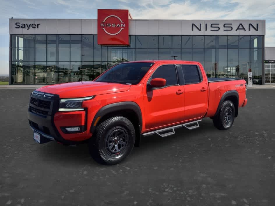 Afterburn Orange 2025 Nissan Frontier PRO-4X Crew Cab LB 4WD Pickup Truck Four-Wheel Drive 9-Speed Automatic