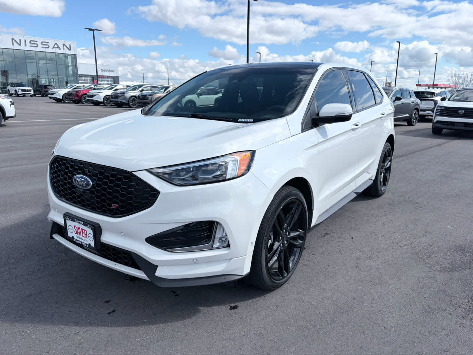 Star White Metallic Tri-Coat 2020 Ford Edge ST AWD SUV / Crossover All-Wheel Drive 8-Speed Automatic
