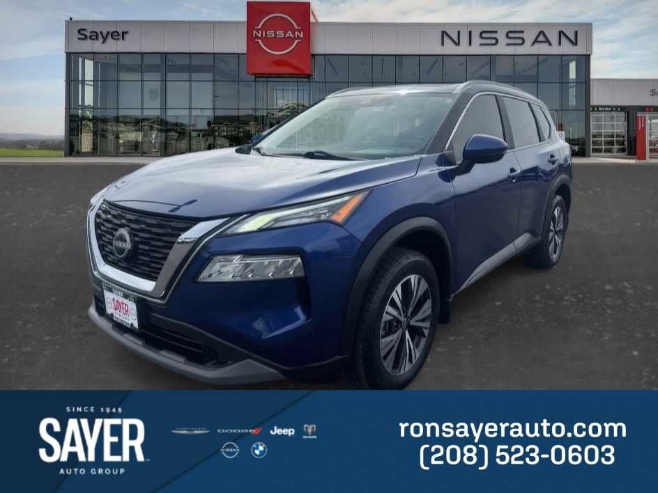 Caspian Blue Metallic 2023 Nissan Rogue SV AWD SUV / Crossover All-Wheel Drive Continuously Variable Transmission