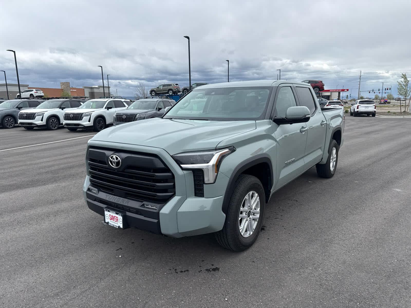 Lunar Rock 2024 Toyota Tundra SR5 CrewMax Cab 4WD Pickup Truck Four-Wheel Drive Automatic