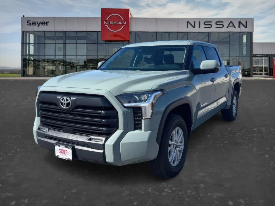 Lunar Rock 2024 Toyota Tundra SR5 CrewMax Cab 4WD Pickup Truck Four-Wheel Drive Automatic