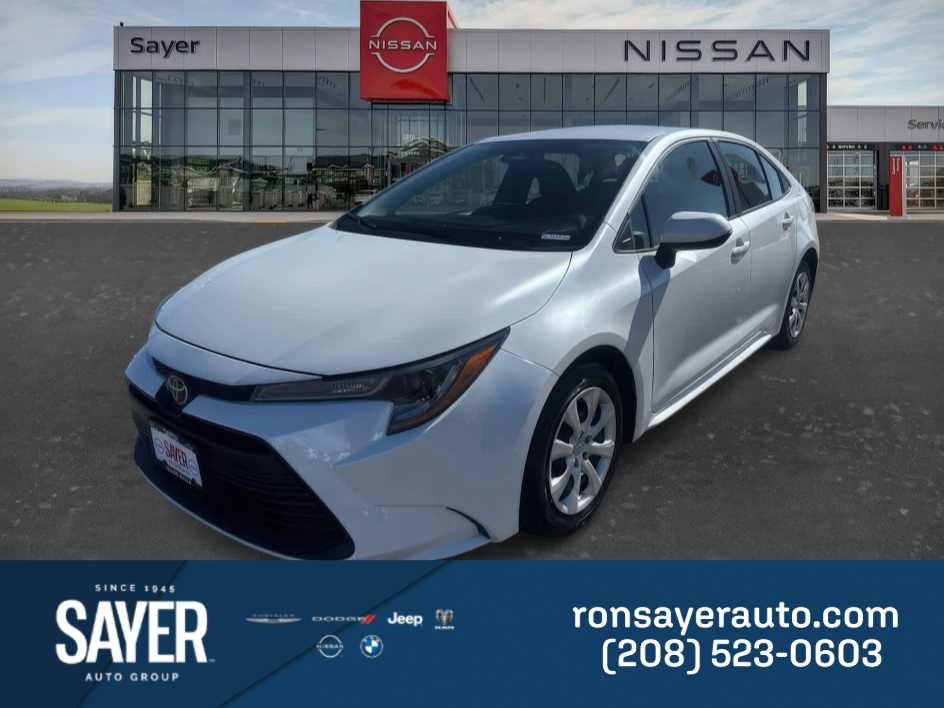 White (Wind Chill Pearl) 2025 Toyota Corolla LE FWD Sedan Front-Wheel Drive Continuously Variable Transmission