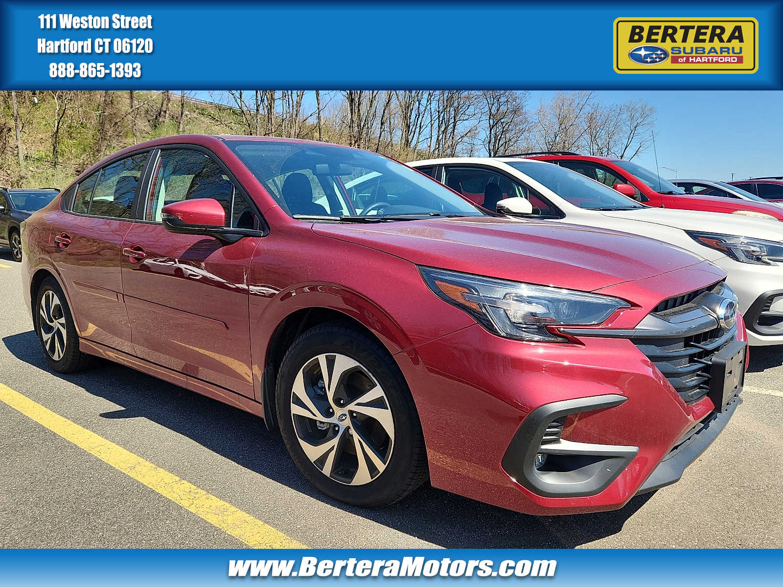 Crimson Red Pearl 2025 Subaru Legacy Premium AWD Sedan All-Wheel Drive Continuously Variable Transmission