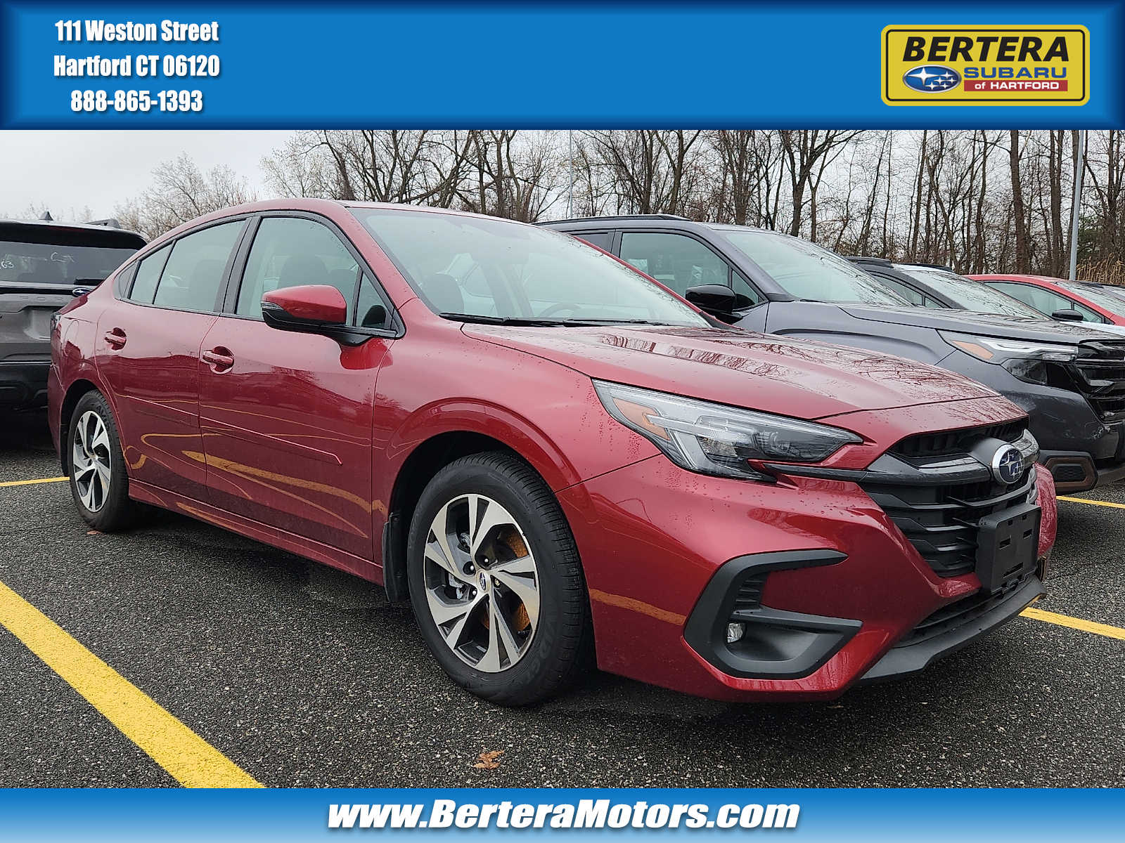 Crimson Red Pearl 2025 Subaru Legacy Premium AWD Sedan All-Wheel Drive Continuously Variable Transmission