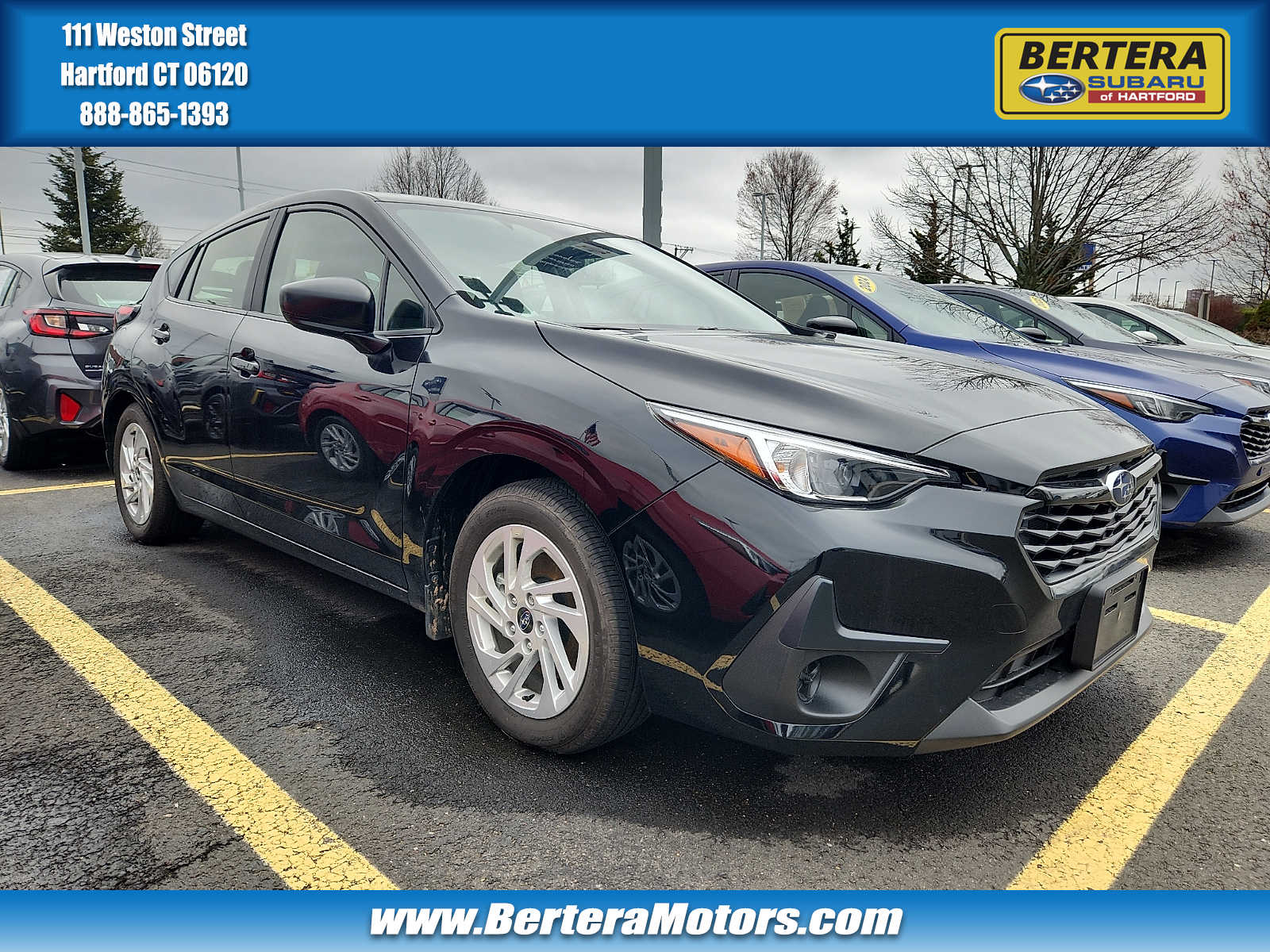 Crystal Black Silica 2025 Subaru Impreza Sedan Continuously Variable Transmission