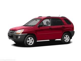 Red 2007 Kia Sportage SUV / Crossover Front-Wheel Drive 4-Speed Automatic
