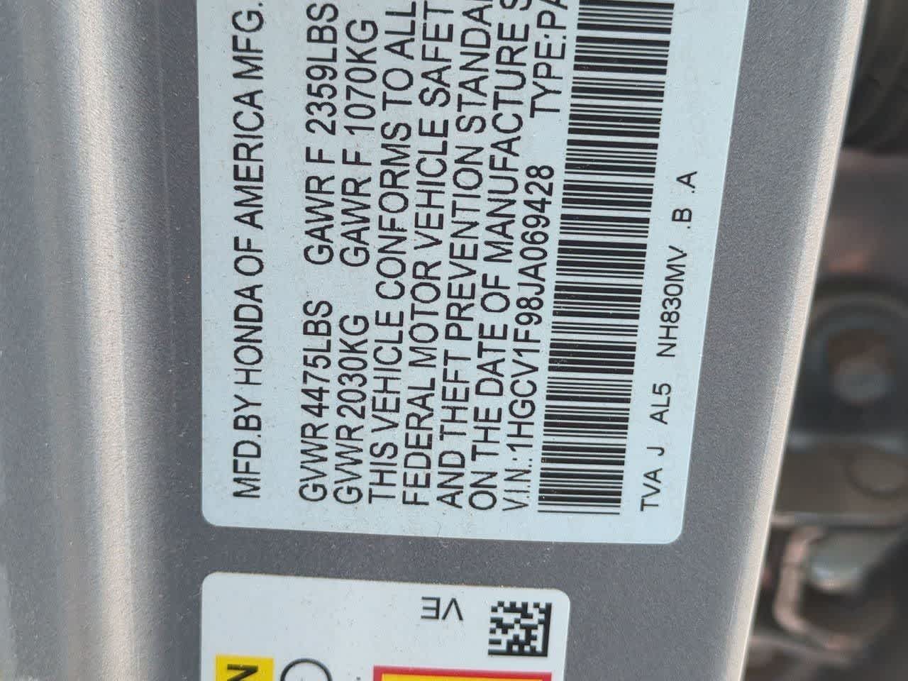 2018 Honda Accord #36