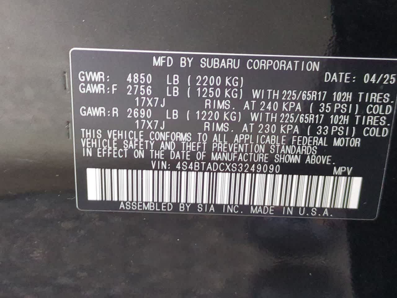 2025 Subaru Outback #33