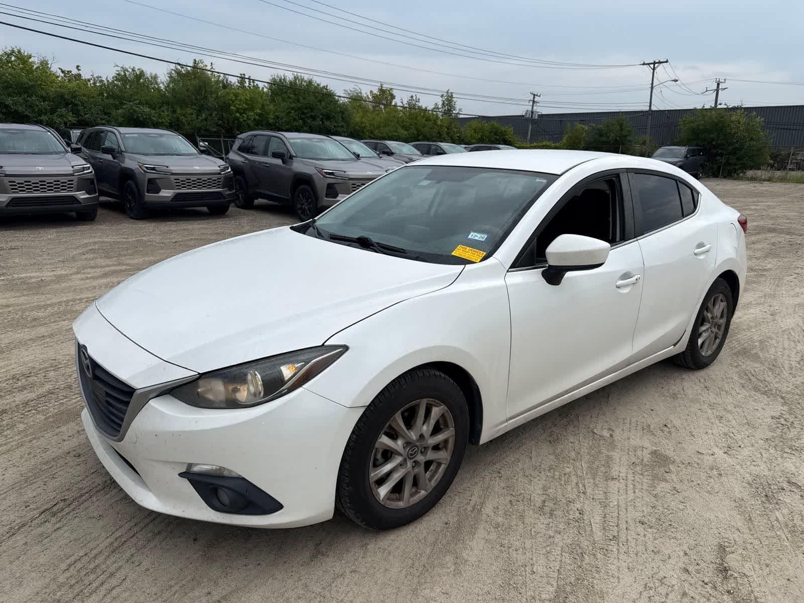 Snowflake White Pearl Mica 2015 Mazda MAZDA3 Sedan Front-Wheel Drive Automatic