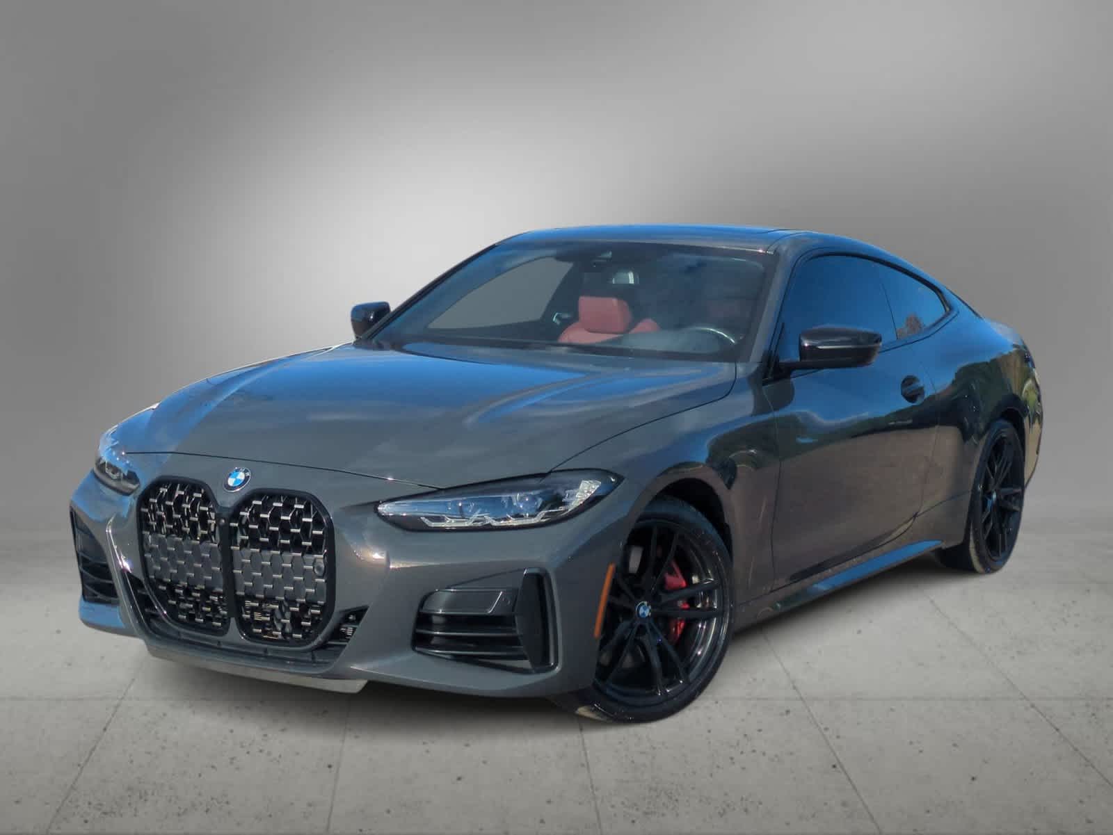 Gray (Individual Dravit Grey Metallic) 2023 BMW 4 Series Coupe Rear-Wheel Drive 8-Speed Automatic