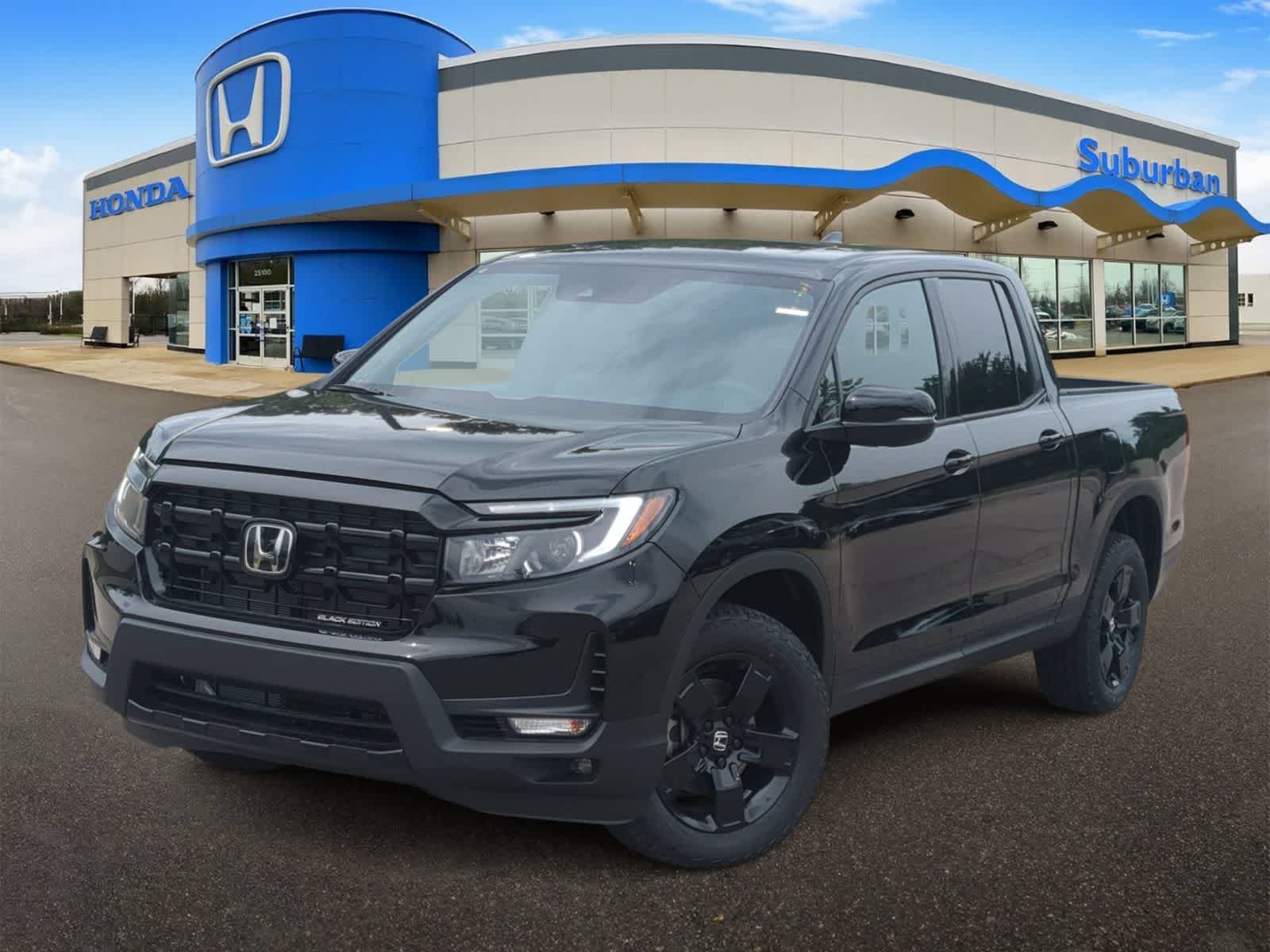 Crystal Black Pearl 2026 Honda Ridgeline Pickup Truck All-Wheel Drive 9-Speed Automatic