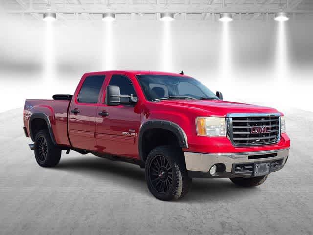 Fire Red 2009 GMC Sierra 2500HD Pickup Truck Four-Wheel Drive 6-Speed Automatic