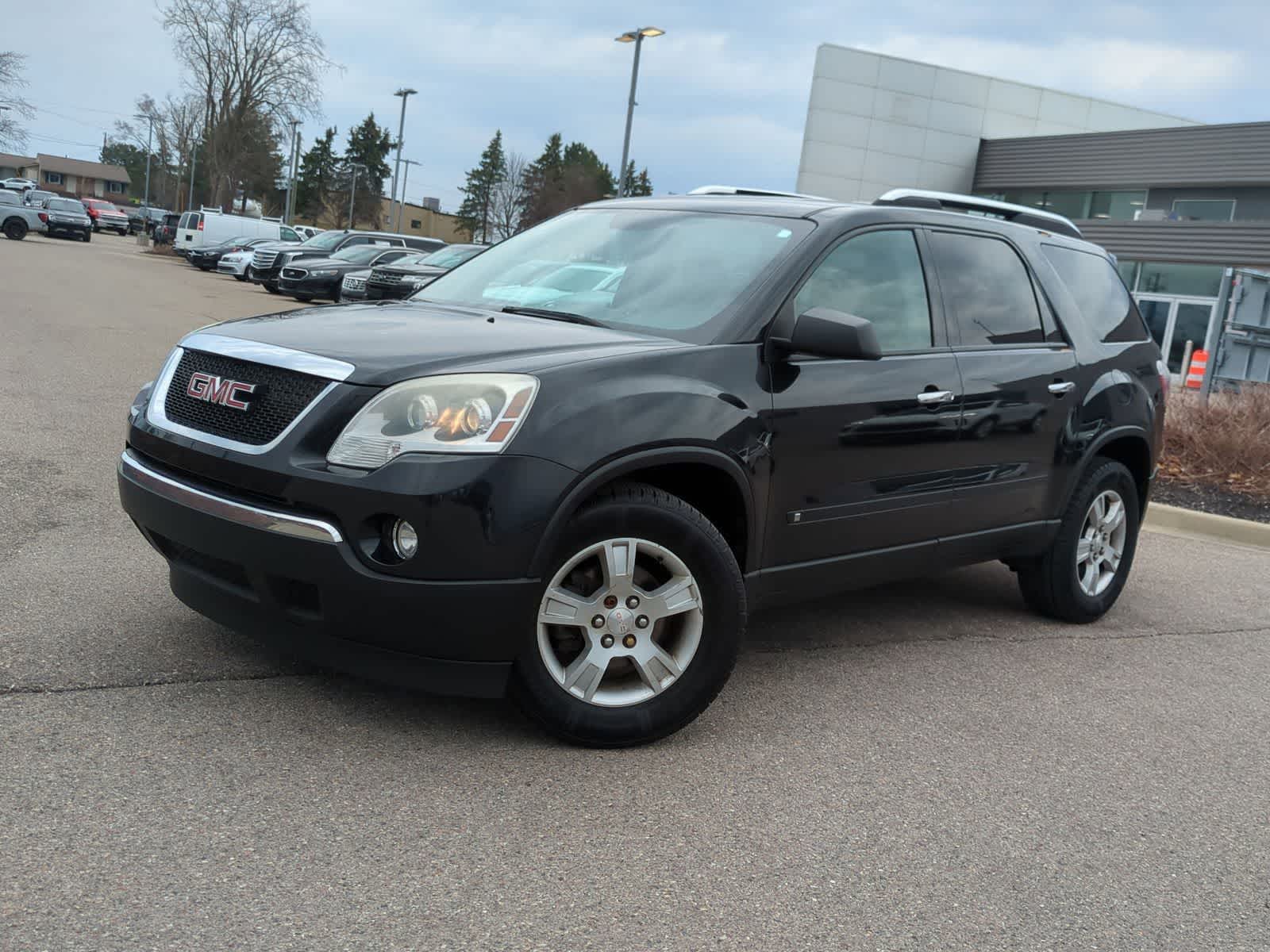Carbon Black Metallic 2009 GMC Acadia SLE-1 FWD SUV / Crossover Front-Wheel Drive 6-Speed Automatic