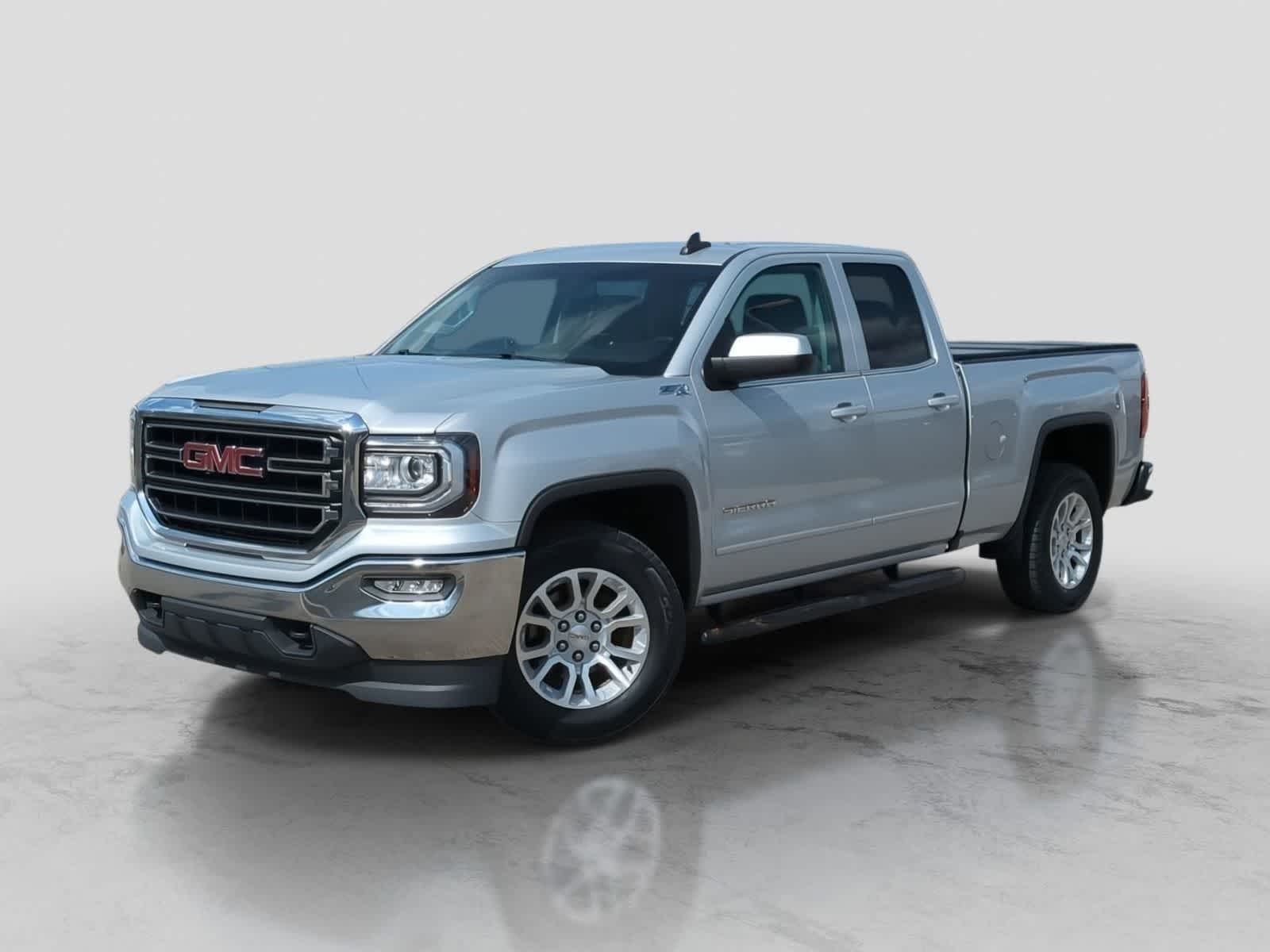 Quicksilver Metallic 2017 GMC Sierra 1500 SLE Double Cab 4WD Pickup Truck Four-Wheel Drive 6-Speed Automatic