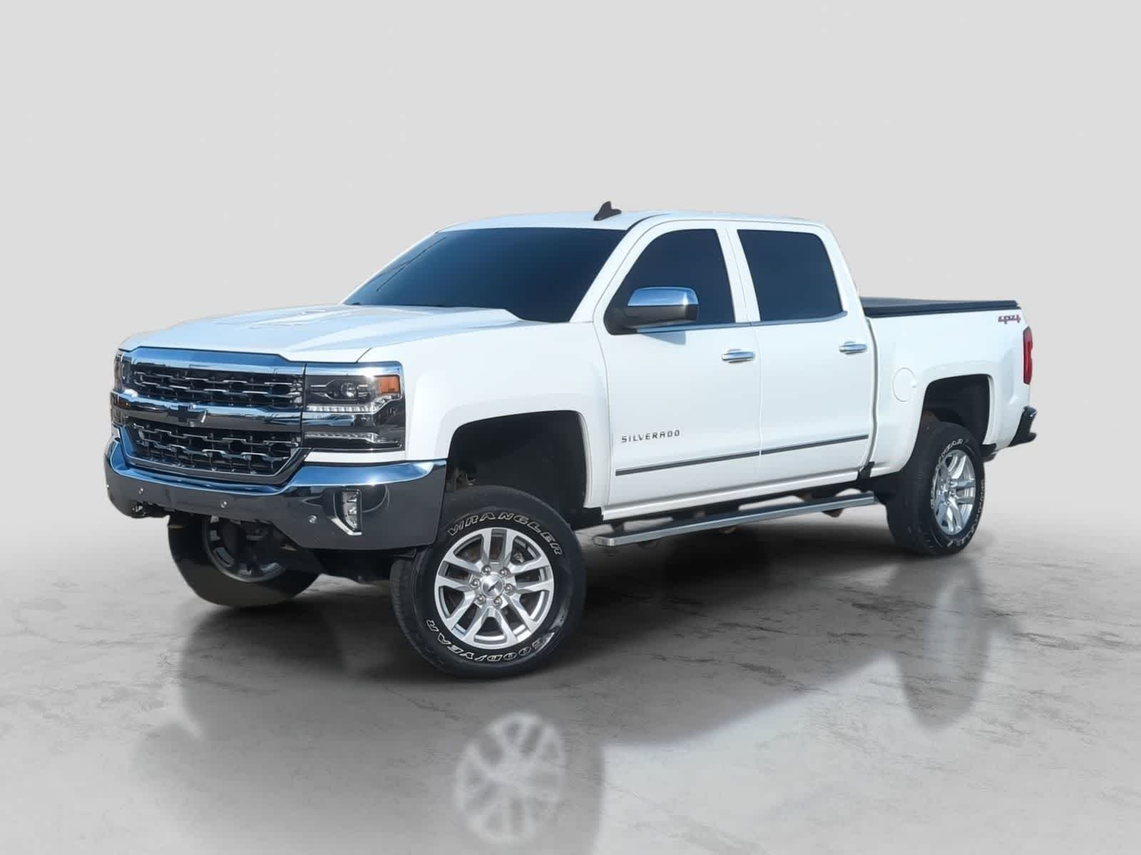 Summit White 2017 Chevrolet Silverado 1500 LTZ Crew Cab 4WD Pickup Truck Four-Wheel Drive 6-Speed Automatic