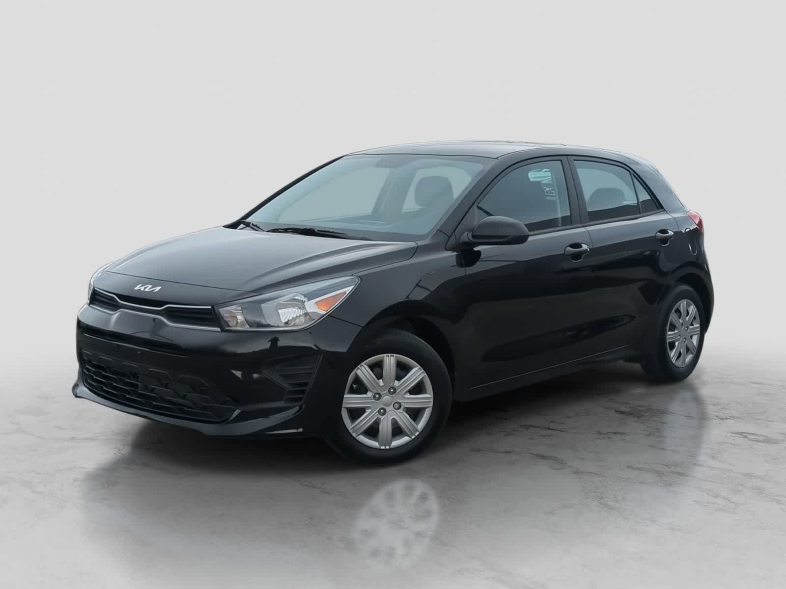 Aurora Black 2022 Kia Rio5 Wagon Front-Wheel Drive Continuously Variable Transmission