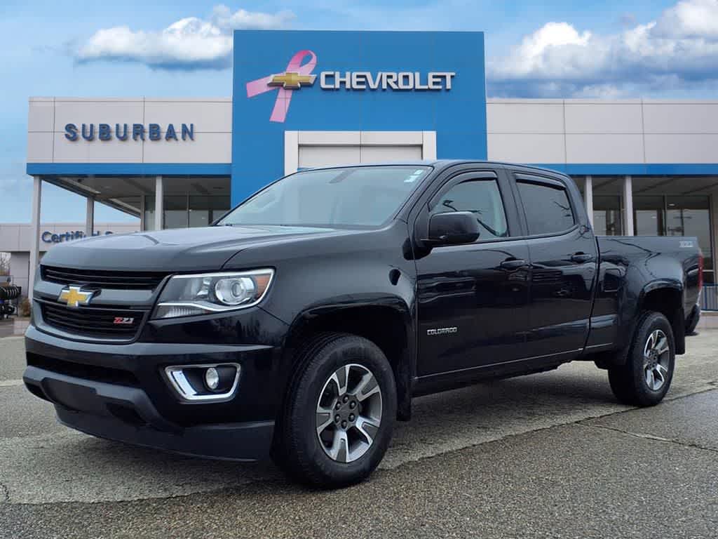 Black 2017 Chevrolet Colorado Z71 Crew Cab 4WD Pickup Truck Four-Wheel Drive 8-Speed Automatic
