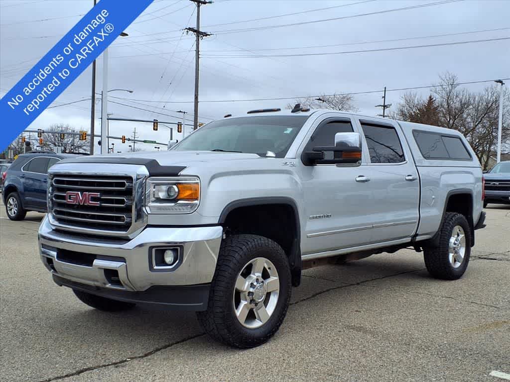 Quicksilver Metallic 2016 GMC Sierra 2500HD SLT Crew Cab SB 4WD Pickup Truck Four-Wheel Drive 6-Speed Automatic