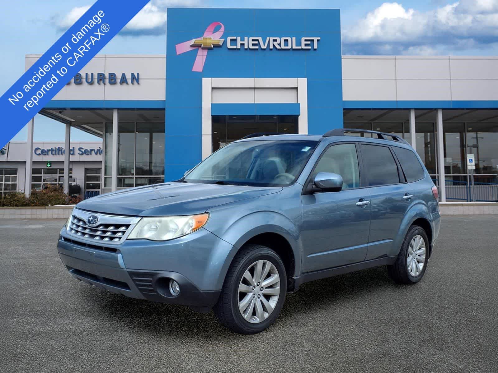 Sage Green Metallic 2013 Subaru Forester 2.5X Premium SUV / Crossover All-Wheel Drive 5-Speed Manual