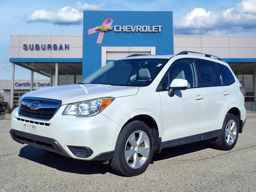 Satin White Pearl 2015 Subaru Forester 2.5i Premium SUV / Crossover All-Wheel Drive Continuously Variable Transmission