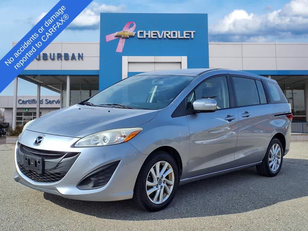 Liquid Silver Metallic 2014 Mazda MAZDA5 Sport Minivan Front-Wheel Drive Automatic