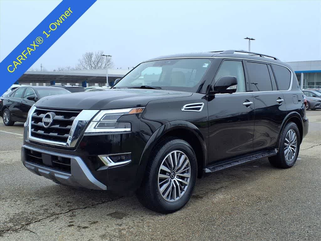 Super Black 2023 Nissan Armada SL 4WD SUV / Crossover Four-Wheel Drive 7-Speed Automatic