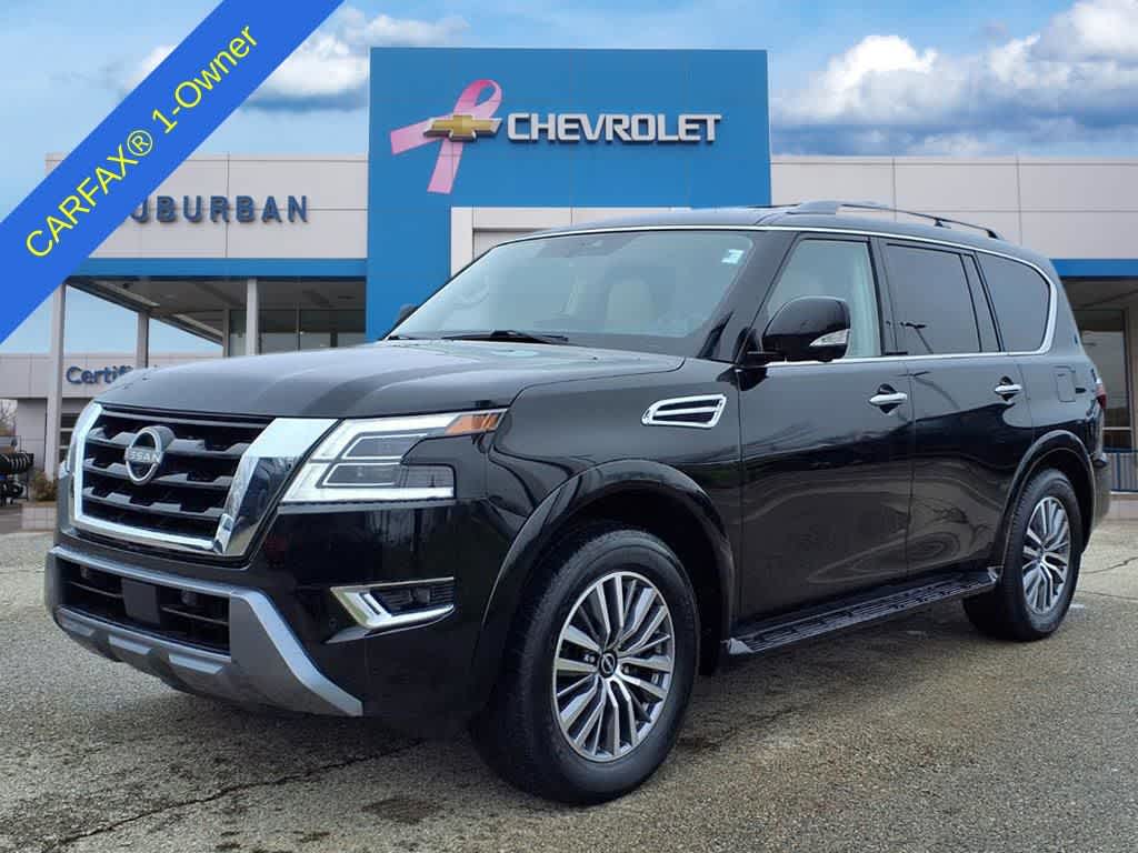Super Black 2023 Nissan Armada SL 4WD SUV / Crossover Four-Wheel Drive 7-Speed Automatic