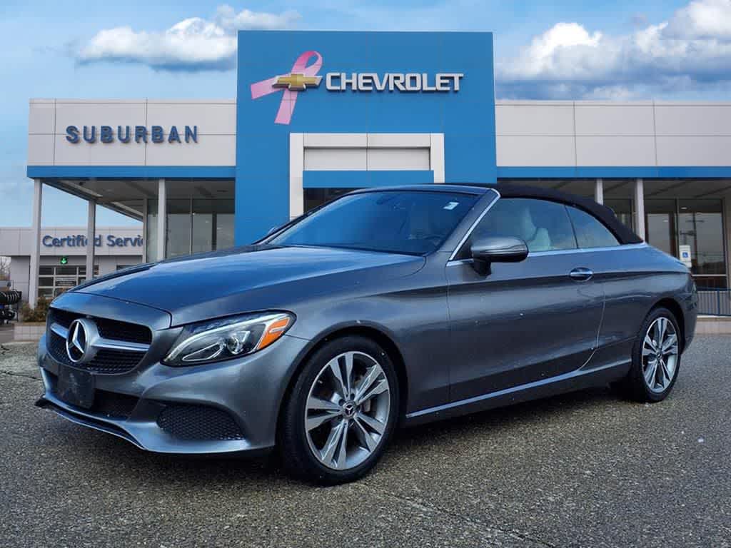 Gray (Selenite Grey Metallic) 2017 Mercedes-Benz C-Class C 300 Cabriolet 4MATIC Convertible All-Wheel Drive 9-Speed Automatic