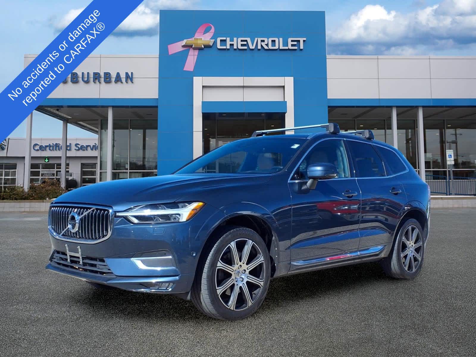 Blue 2019 Volvo XC60 SUV / Crossover All-Wheel Drive 8-Speed Automatic