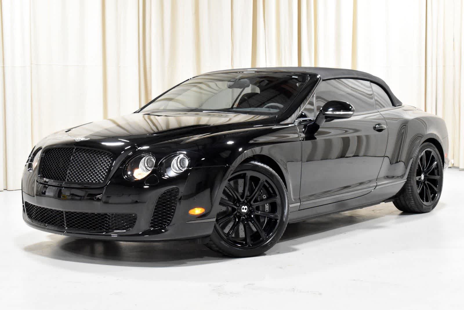 Black 2012 Bentley Continental Supersports Convertible All-Wheel Drive 6-Speed Automatic