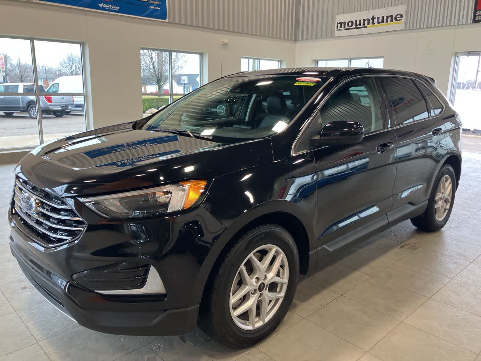 Agate Black Metallic 2024 Ford Edge SEL AWD SUV / Crossover All-Wheel Drive 8-Speed Automatic