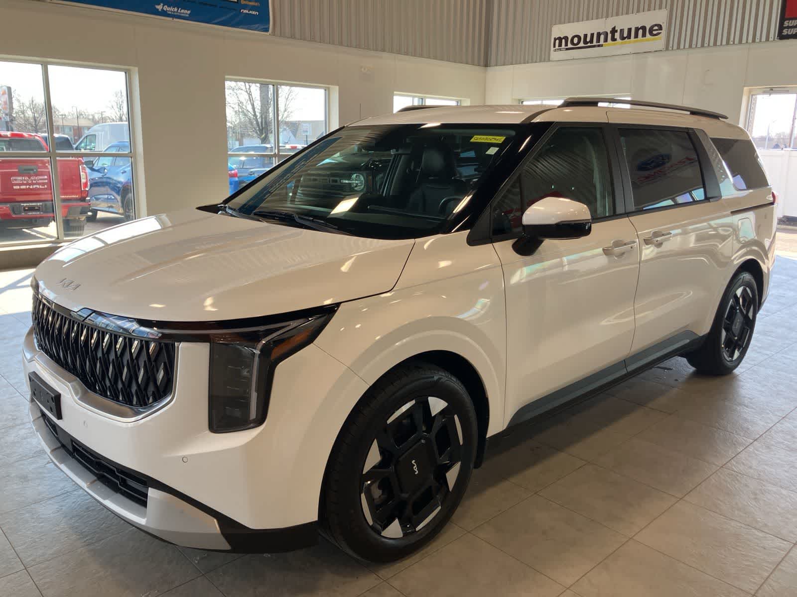 Snow White Pearl 2025 Kia Carnival EX FWD Minivan Front-Wheel Drive 8-Speed Automatic