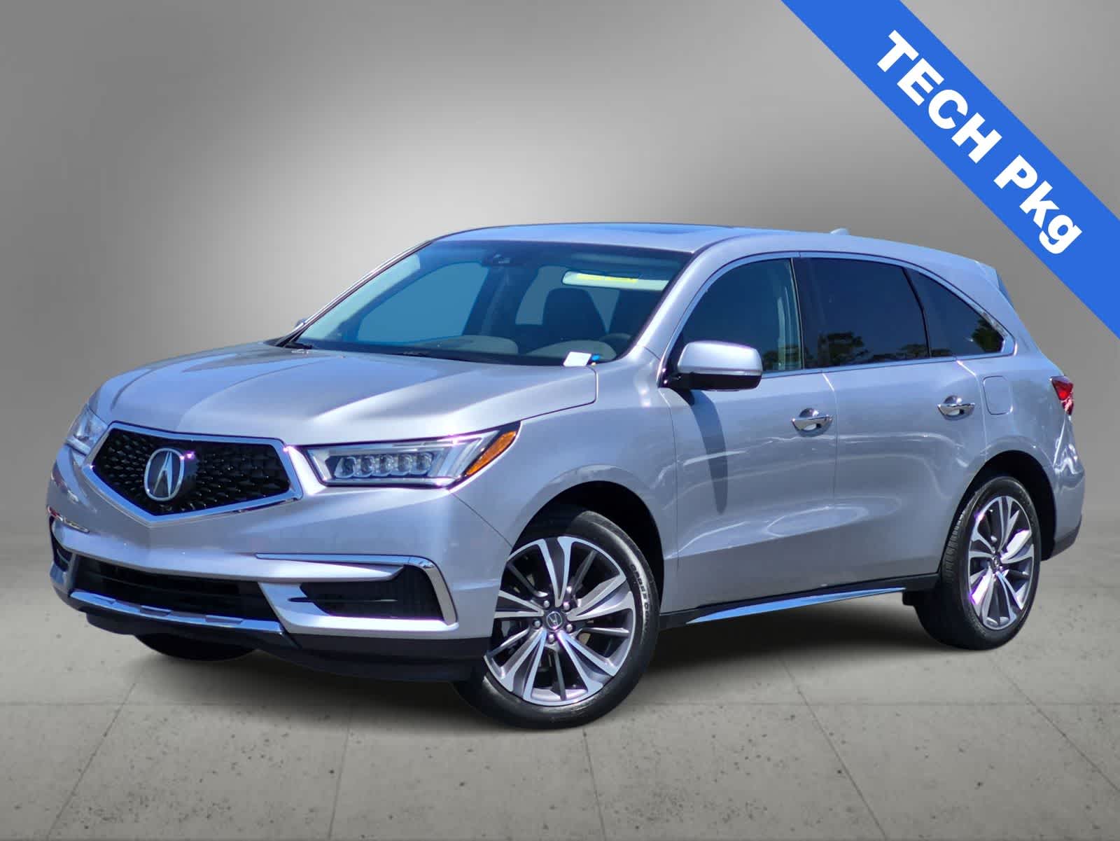 Lunar Silver Metallic 2019 Acura MDX SH-AWD with Technology Package SUV / Crossover All-Wheel Drive 9-Speed Automatic