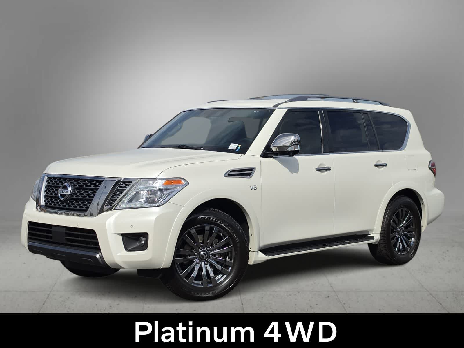Pearl White Tricoat 2019 Nissan Armada SUV / Crossover Four-Wheel Drive 7-Speed Automatic