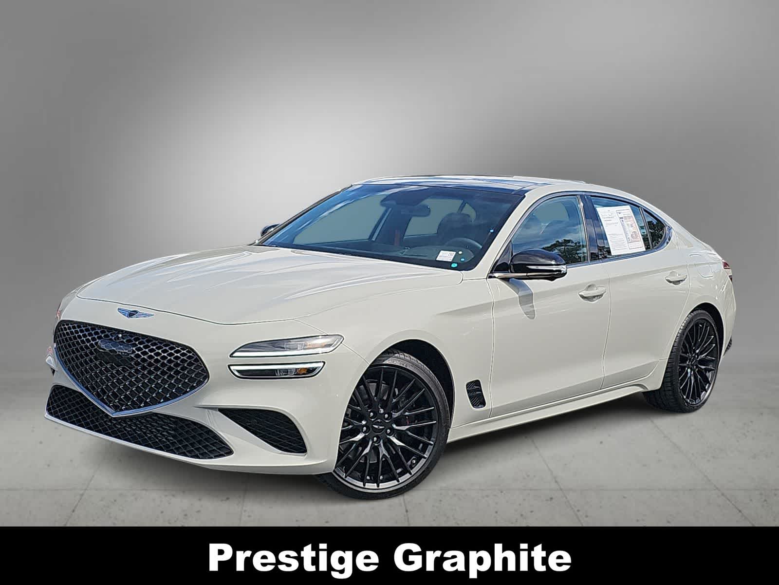 Vatna Gray 2026 Genesis G70 3.3T Prestige Graphite RWD Sedan Rear-Wheel Drive 8-Speed Automatic