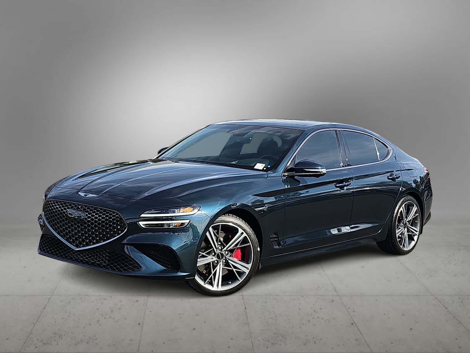Tasman Blue 2024 Genesis G70 3.3T Sport Advanced RWD Sedan Rear-Wheel Drive 8-Speed Automatic