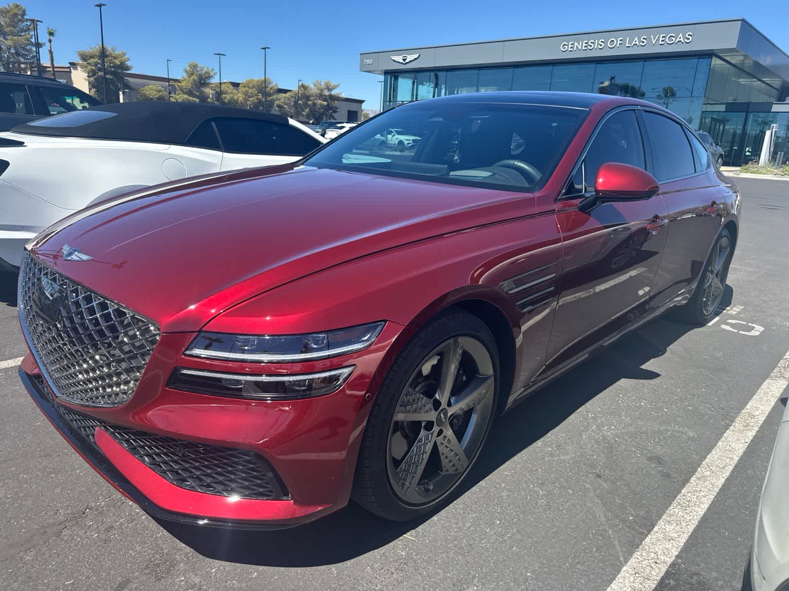 Cavendish Red 2024 Genesis G80 Sedan All-Wheel Drive Automatic