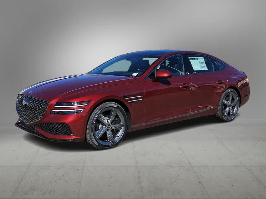 Cavendish Red 2024 Genesis G80 Sedan All-Wheel Drive 8-Speed Automatic