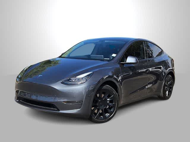 Gray 2021 Tesla Model Y Long Range AWD SUV / Crossover All-Wheel Drive 1-Speed Automatic