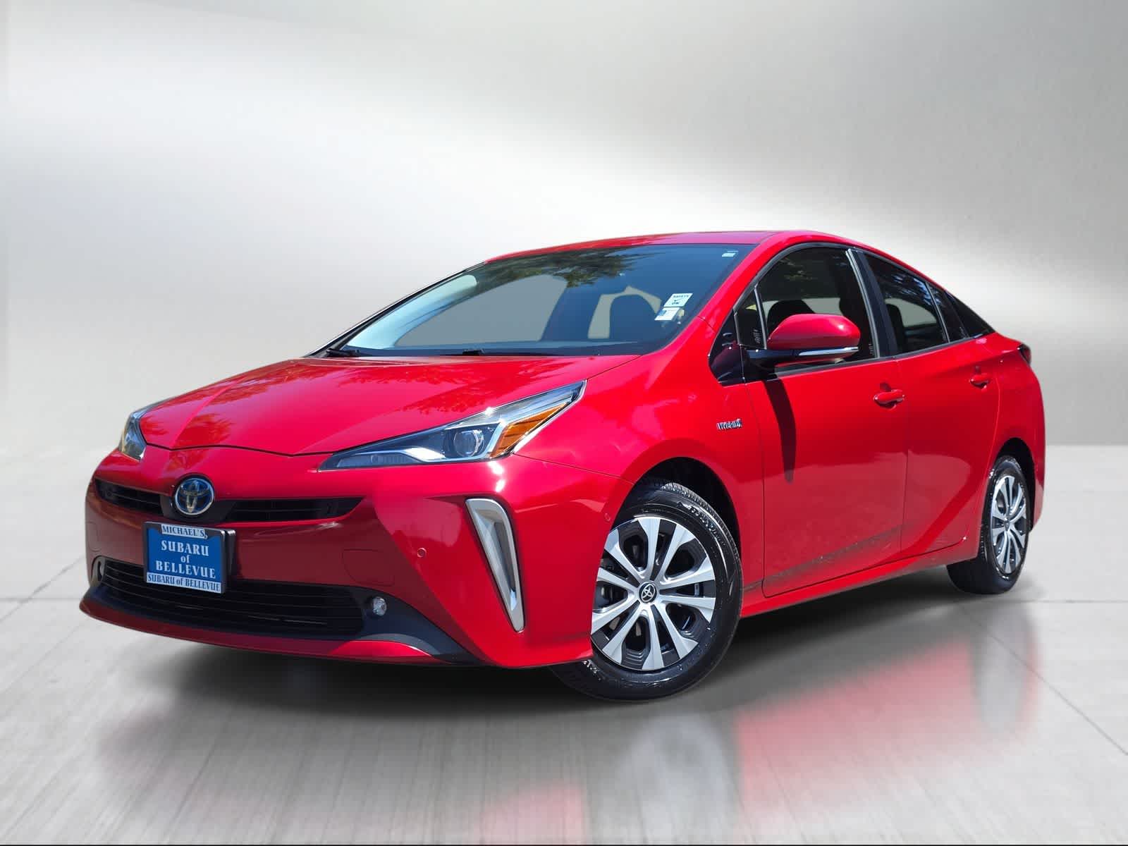 Supersonic Red 2019 Toyota Prius Hatchback All-Wheel Drive Continuously Variable Transmission