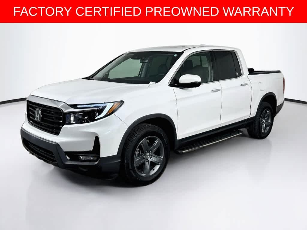 Platinum White Pearl 2023 Honda Ridgeline Pickup Truck All-Wheel Drive 9-Speed Automatic
