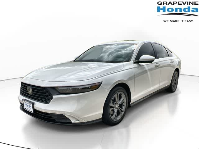 Platinum White Pearl 2023 Honda Accord Sedan Front-Wheel Drive Continuously Variable Transmission